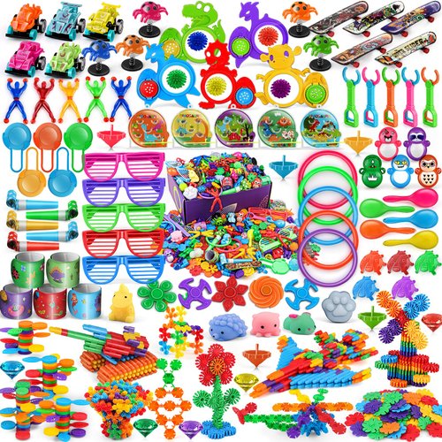 Amy&Benton 400pcs Carnival Prizes Kids Party Favor Toys Kids Birthday Toddler Party Favors Small Toys for Kids Prizes for Classroom