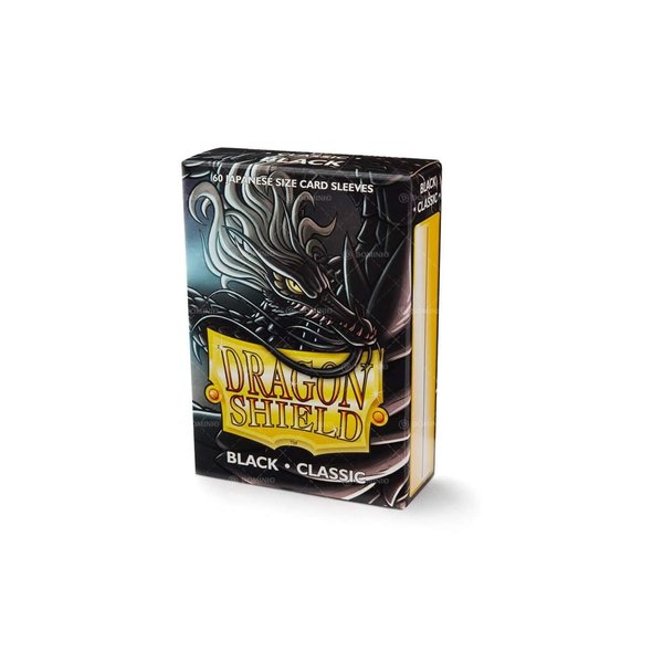 Arcane Tinmen Dragon Shield Japanese Size Card Sleeves – Black 60CT – Card Sleeves are Smooth & Tough – Compatible with Pokemon, Yugioh, and More,AT-10602