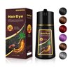 TYAYW Dark Coffee Hair Dye Shampoo 3 in 1, 16.9 Fl Oz - Long-lasting & Natural Color , for Men Women, Para Canas, Easy to Use at Home