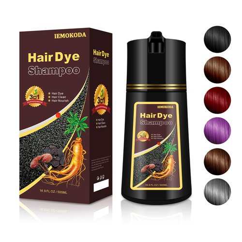 TYAYW Dark Coffee Hair Dye Shampoo 3 in 1, 16.9 Fl Oz - Long-lasting & Natural Color , for Men Women, Para Canas, Easy to Use at Home