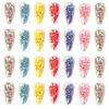 ACO-UINT 28 Pack Small Hair Clips for Girls, Sparkly Hair Clips with Glitter Inside Cute Hair Barrettes, Snap Hair Clips for Kids Toddler Women Girls Hair Accessories