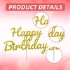BEISHIDA Happy Birthday Cake Topper, Gold Glitter Birthday Cake Decoration Birthday Decorations for Men Women Birthday Party Decorations for Party Supplies