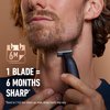 King C. Gillette Men's All-in-One Styler Cordless Stubble Trimmer with 4D Blade and 3 Interchangeable Combs, Waterproof, Beard Trimmer, Beard Care, One Blade Lasts 6 Months