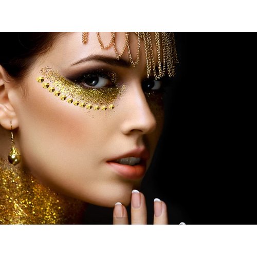 Dowarm 720Pieces SS20 Flatback Rhinestones, 4.8MM Glass Crystal Rhinestones for Craft Nails Dance Costumes, Flat Back Nail Crystals, Non Hotfix Rhinestones (SS20 / 4.8MM, Bright Gold)