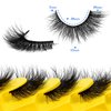 False Eyelashes Fluffy Mink Lashes 3D Volume Cat Eye Lashes 15mm Thick Handmade Fake Eyelashes Soft No Burden Strip Lashes,7 Pairs Lashes Pack by ESHARP