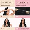 GOO GOO Clip in Hair Extensions Real Human Hair, 14inch 110g 7Pcs, 2 Dark Brown, Remy Human Hair Extensions Clip ins for Women, Natural Human Hair