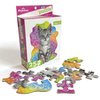 Playhouse Tabby Kitten 25-piece Die-Cut Shaped Mini Puzzle for Kids