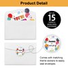 REWIDPARTY Colorful Balloon Party Invitations with Envelopes & Stickers（Set of 15） Balloon Fill-in Invitations Party Supplies Favors for Birthday Baby Shower Graduations Kids Party Invites Cards