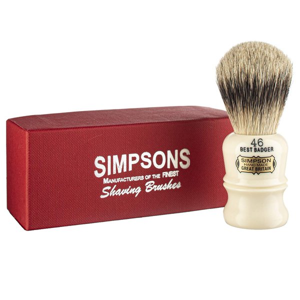 Simpson Shaving Brushes Berkeley 46 - Pure Badger Handmade British Shaving Brush by Simpson Shaving Brushes (Berkeley 46 Pure)