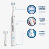 Triple Bristle Kids Sonic Toothbrush | 2 Pack | 3-Sided Brushing to Clean Teeth and Gums | Dentist Created & Approved | Fun Sticker Rewards | Rechargeable Toothbrush