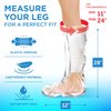 Mighty-X 100% Waterproof Cast Covers for Shower Leg -【Watertight Seal】- Reusable 2pk Half Leg Cast Covers - Cast Protector for Shower Leg Adult Knee, Ankle, Foot