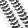 SYlashes False Eyelashes 15mm Faux Mink Lashes Natural Look Cat Eye Lashes Soft Wispy Crossed Luxury Volume Fake Lashes 10 Pairs Pack