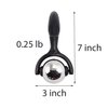 Vinyl Quote Me Roller Massage Ball - Ergonomic Handle Cold Warm Compression Temperature Keeper Stainless Steel Muscle Pain Relief Body Neck Shoulder Back Leg Calf Therapy Ice Heat Hot-Roller Stick