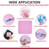 BABONIE Lint Free Nail Wipes, 540PCS Non-Woven Soft Nail Polish Remover Wipes, Super Absorbent Nail Wipes for Fingernail Polish Remover - Eyelash Extension - Nail Art- DIY Nail Supplies (Pink)