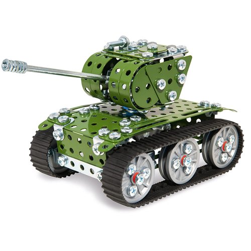 Eitech Tank Educational STEM Toy- Intro to Engineering and STEAM Learning, Build and Play Steel Construction Set with 280 Pieces