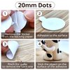 JIEHENG 500Pcs Double Sided Dot Stickers Removable,0.8" Adhesive Putty Stickers,Adhesive Dots,Anti-Slip, Ideal for Scrapbook, Crafts & DIY(500, 10mm+20mm)