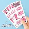 Big Dot of Happiness Rodeo Cowgirl Temporary Tattoos for Kids and Adults, Giddy Up Birthday Party Favors, Bachelorette Favor Kit, Let's Go Girls Decorations, Pink Western Party Supplies, 12 Sheets