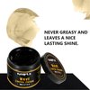 Natural Pomade for Men's Strong Hold and Layered Waves - Easy Wash Hair Cream, Grease for Moisture, Control and Silky Shine 4oz