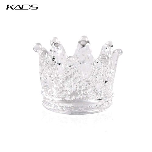 KADS 2 PCS Crown Nair Art Acrylic Liquid Powder Glass Dappen Dish Glass Cup Nails Art Pen Holder Nail Dappen Dish Nail Crystal Bowl Dapping Dish Glass Crystal Cup for Acrylic Liquid Powder