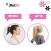 JUVABUN 17" Straight Claw Clip In Ponytail Hair Extensions - Dark Blonde| Ponytail Extension Human Hair | Hair Extensions for Women & Men | Washable, Realistic And Synthetic | Dark Blonde