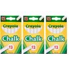 Crayola White Chalk 12 Ea (Pack Of 3)