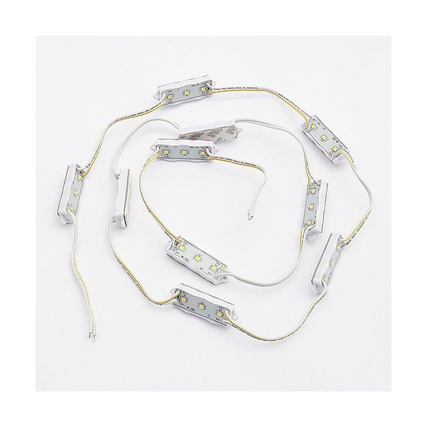 10 x Waterproof LED Module with 3X 3528 SMD LED for Sign and Channel Letter,by Ledwholesalers, (Package of 6), 2071WHx6