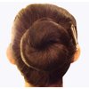 Hairnets Pack of 30pcs Hair Nets Invisible Elastic Edge Mesh 50cm (coffee-30pcs)