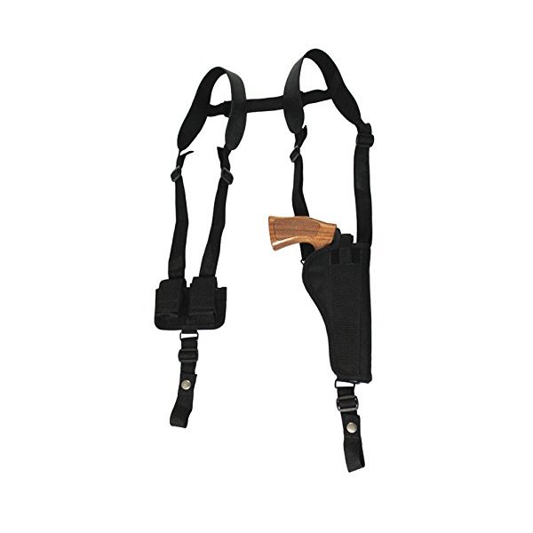 New Barsony Vertical Shoulder Holster w/Speed-Loader Pouch for Ruger GP100 Right