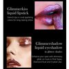 Metallic Diamond Glitter Lipstick, 3 Colors Diamond Lip Gloss Matte to Glitter Lipstick Long Lasting Waterproof Shimmer Sparkling Lipstick High Pigment Tinted Lip Gloss for Halloween Lip Makeup