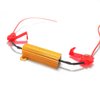 Osilly 50W 6Ohm Load Resistors, 4pcs Car LED Decoder Resistors, Fix LED Bulb Fast Hyper Flash Turn Signal Blink Error Code for Auto Headlights Fog Lights DRL, with 8pcs Quick Wire Clip (Gold)