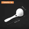 uxcell 10Pcs Plastic Measuring Spoons Reusable Powder Scoops Spoons Kitchen Spoons Coffee Teaspoon for Kitchen Measuring Coffee, 5g White