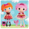 Adorable Lalaloopsy Square Dessert Paper Plates Birthday Party Disposable Tableware (8 Pack), Multi Color, 7".