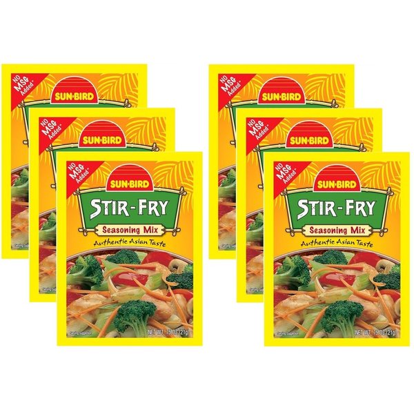 Stir Fry Seasoning Mix Packets - Asian Stir-Fry Recipe - 0.75 Ounces Each (Pack of 6)