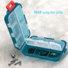 2PCS Travel Pill Box, Cute Pill Organizer, Small Pill Case, Portable Medicine Organizer for Purse, with 10 Compartments for Different Medicines