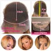 Benafee Body Wave 13x6 Lace Front Wigs Human Hair, Ombre Honey Blonde Lace Frontal Wigs Pre Plucked Bleached Knots 22” HD Transparent Lace Front Wig Human Hair for Black Women Glueless Human Hair Wig