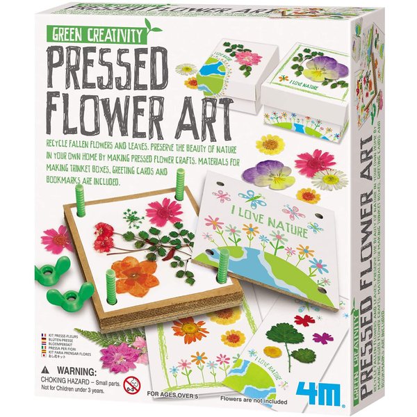 4M Green Creativity Pressed Flower Art Kit, Recycle Flowers Art & Crafts DIY Kit, For Boys & Girls Ages 5+