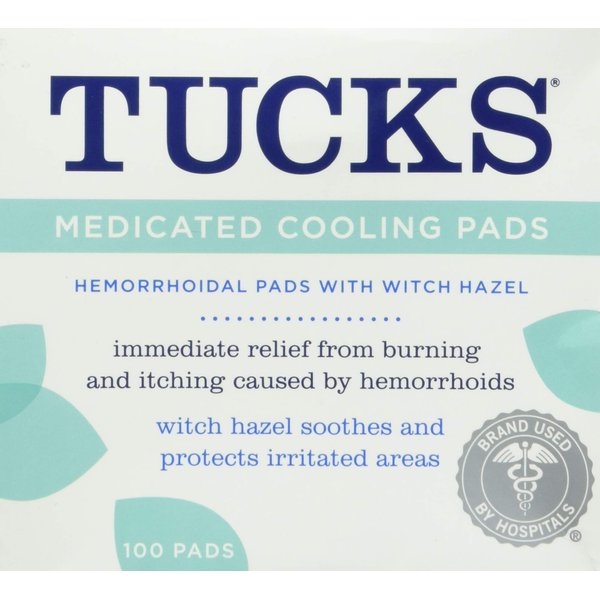 TUCKS Medicated Cooling Pads 100 Each