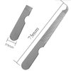 10 Pack Nail File Set Stainless Steel Double Side Nail File Silver Stainless Steel Double-Sided Nail File Trim Manicure Tool for Hand and Foot Care in Nail Salon Silver