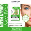 DERMACTIN Galaxy Green Neon Peel Off Facial Mask with Avocado and Centella Asiatica 1.76 oz. - Exfoliating Face Mask Peel Off