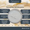 Sinarie Emulsified Body Butter - Luxurious Moisturizing Lotion with Shorea, Squalane, Coconut Oil & Kokum Butter, 4 oz (4 oz., Eira - Unscented)