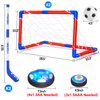 3 in 1 Hover Soccer Ball Toddler Hockey Set with LED Lights Indoor Toys for Kids Soccer for Boys 6-8 8-12 Kids Sports Soccer Games 4 5 6 7 8 9 Year Old Boy Age 4-8 Birthday Gift