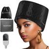 Hair Steamer For Natural Hair Home Use w/10-level Heats Up Quickly, Heat Cap For Deep Conditioning - Thermal Heat Cap For Black Hair, Great For Deep Conditioner (Black)