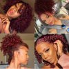 ColorCircle Burgundy 99J Curly Lace Front Wig for Black Women,Red Wine Mixed Black Color Melt Skin HD Lace Frontal Glueless Wigs Pre Plucked with Baby Hair 180% Density 20 inch (Burgundy Mixed Black)