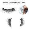 LASHMADY Lashes Cat Eye Lashes False Eyelashes Faux Mink Wispy Lashes 3D Cross Fluffy Eyelashes 14 Pairs Multipack (Fluffy)