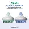 Hair Shampoo Brush and Scalp Exfoliator - Soft Silicone Scalp Massager Hair Growth Stimulator for Wet or Dry Hair - In Shower Scalp Scrubber for Dandruff Removal Made with Recycled Wheat Straw 2 Pack
