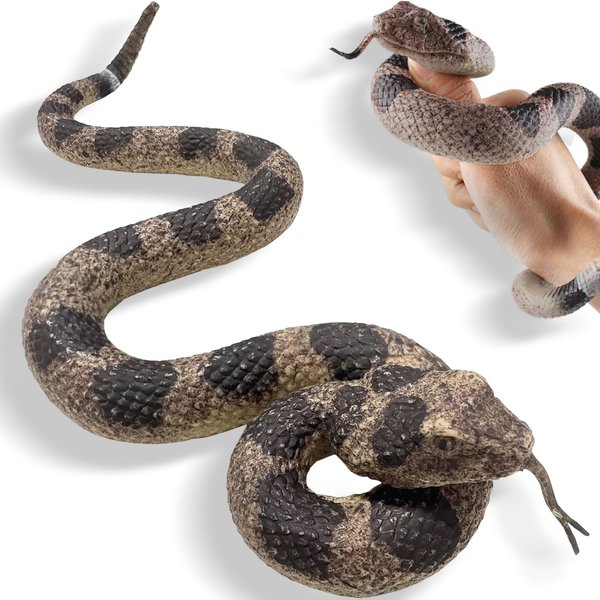 CJMYHOME Fake Snakes - Realistic Rubber Reptiles for Garden Bird & Squirrel Repellent, Prank Props, Fun Toys for Kids & Adults, Ideal Freebies for Halloween & April Fools' Day Parties