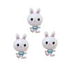 Dzrige Easter Bunny Balloons Rabbit Foil Balloons for Easter Decorations Birthday Animal Farm Themed Baby Shower Party Decors,23.6x15.7 Inch,3 Pcs
