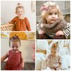 24 PCS Baby Girls Hair Bows Clips 4.5 inch Alligator Clips Tiny Barrettes Accessories for Fine Hair Infants Toddler Kids (One Size, Velvet bows)