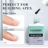 FANNEST Clear Builder Gel,6 in 1 Building Strengthener Apex,Extending Length,Shaping Nail,Attach False Nail Tips,Hema Free Builder Gel in a Bottle 15ml.