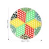 Chinese Checkers Glass Beads, Chinese Checkers Halma Board Game Set, Chinese Draughts Plastic Hexagonal Board Game for Kids Students Children(Diameter 28CM)